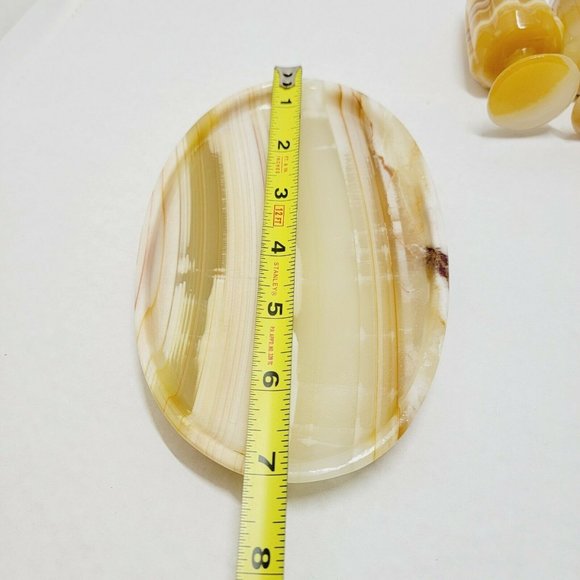 Set Mini Barware Stone Marble Ribbed Stripe Decor - Picture 8 of 11